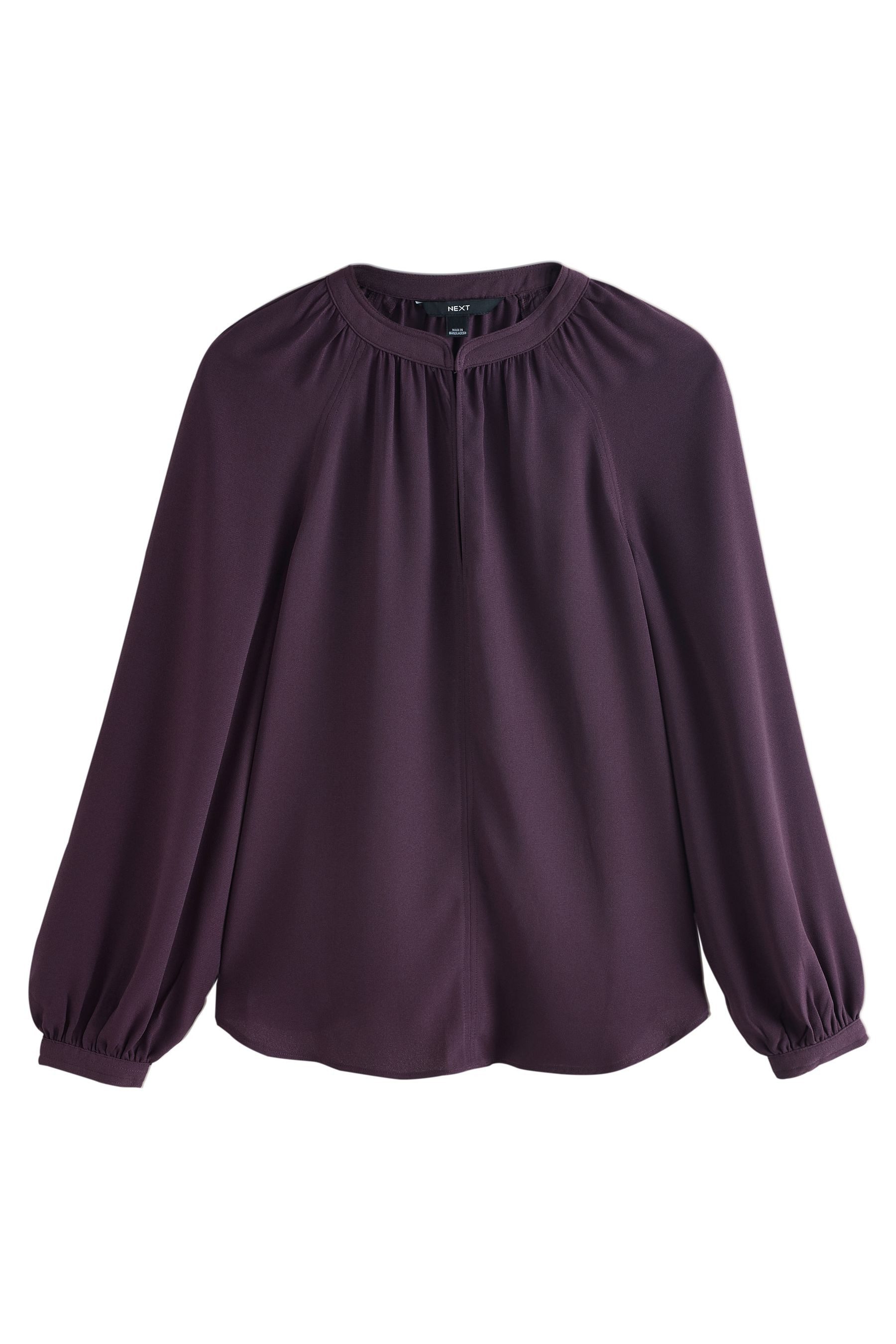 Next Langarmbluse Langärmelige Bluse mit V-Ausschnitt (1-tlg) günstig online kaufen