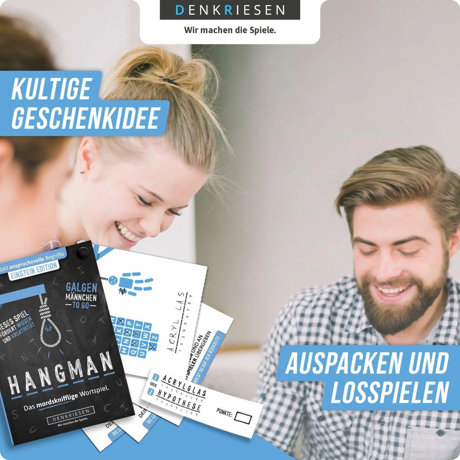 Denkriesen Spiel HANGMAN - EINSTEIN EDITION - "Galgenmännchen TO GO"