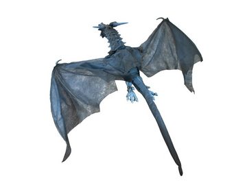 SATISFIRE Dekofigur FLYING DRAGON animierte Halloween Dekoration, Licht, Geräusche - 120cm