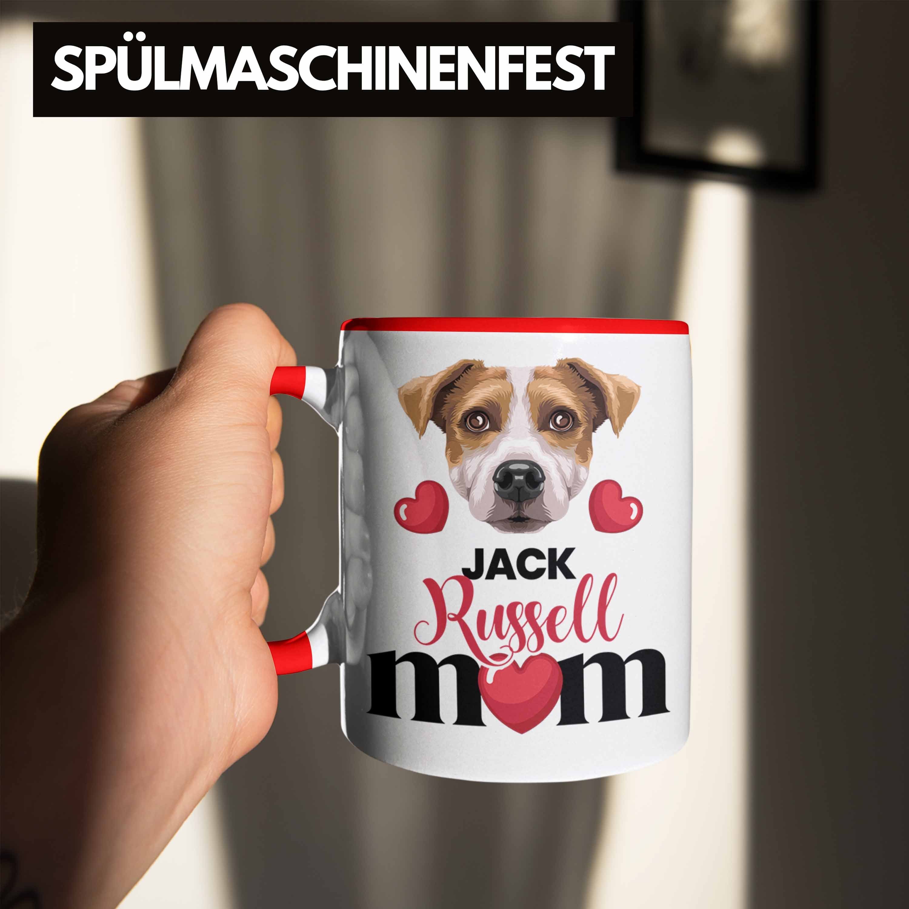 Trendation Tasse Jack Russell Besitzer Mom Spruch Tasse Geschenk Geschenk Lustiger Mama Rot