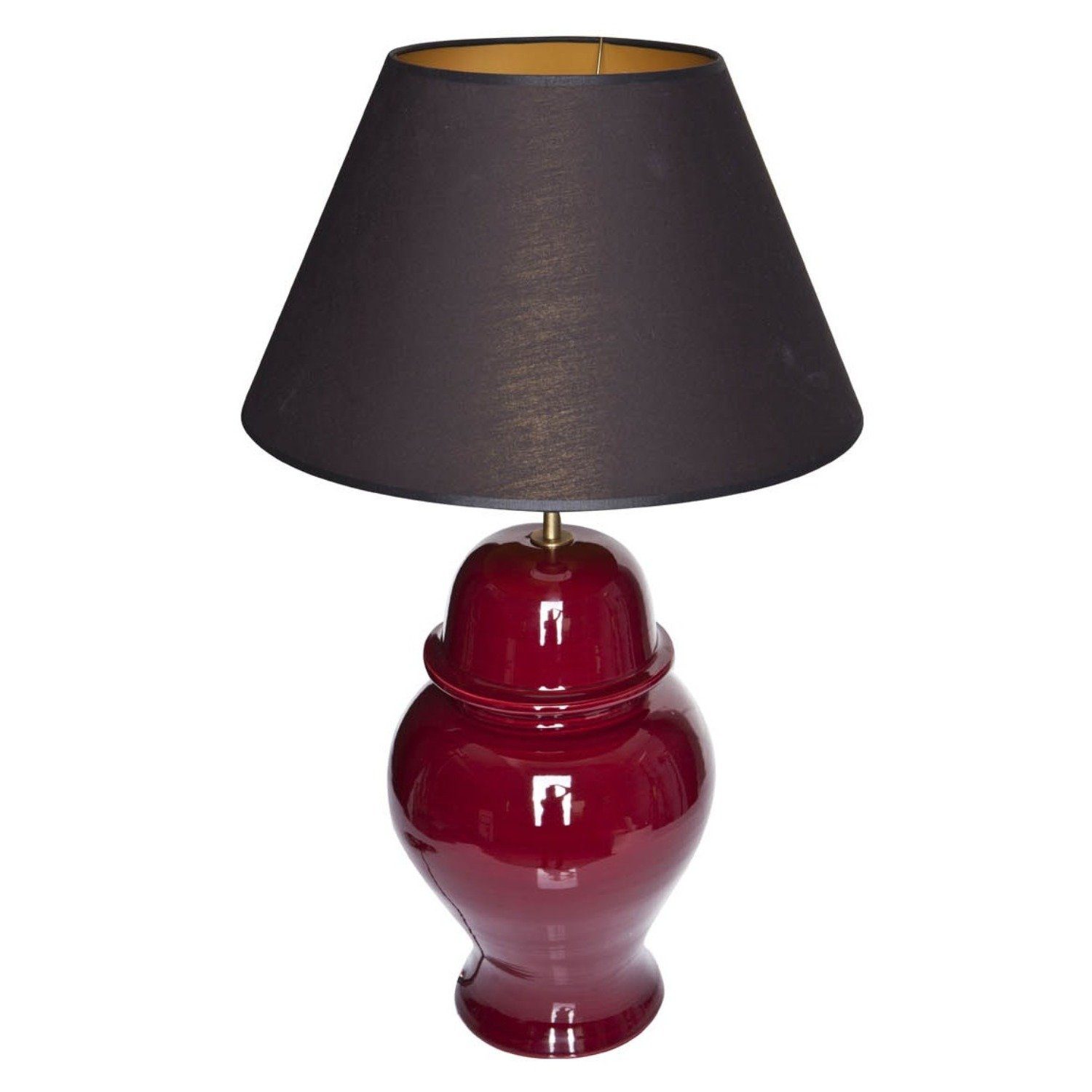Lampenschirm Leuchtmittel, Signature rot Collection mit Keramik warmweiß, Tischlampe ohne Schreibtischlampe, Home