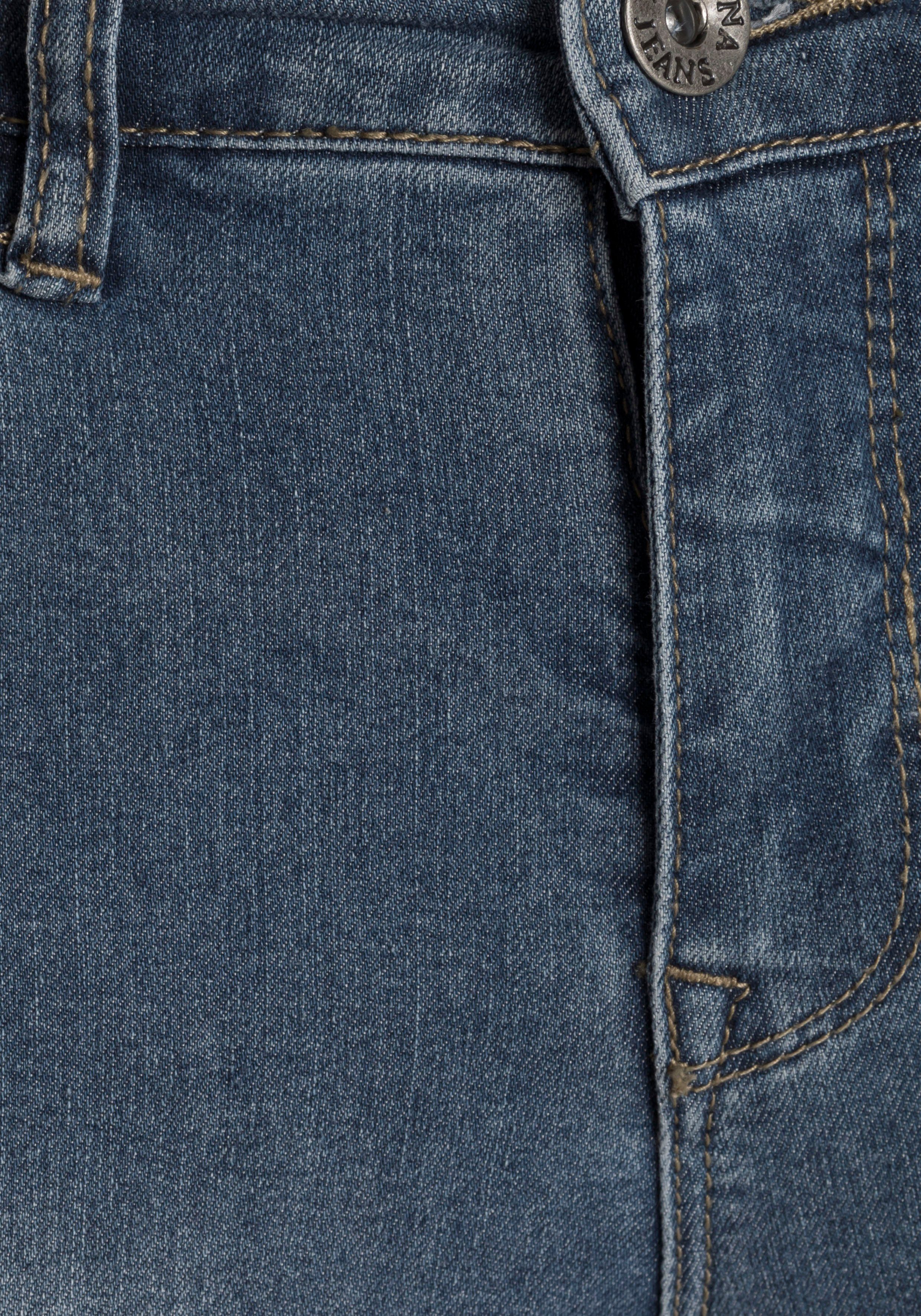 Arizona Shaping Waist Bootcut-Jeans blue-used High