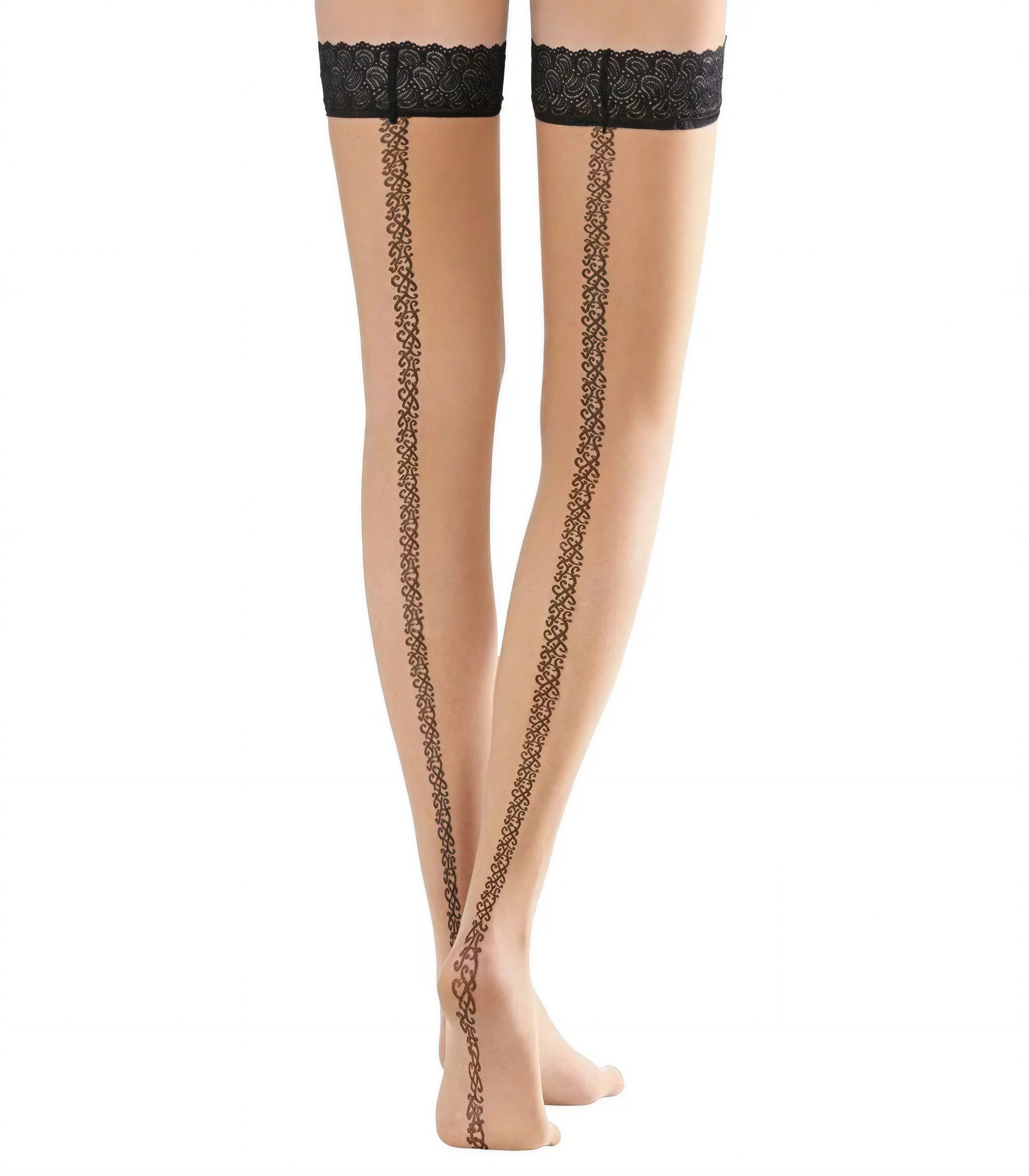 KUNERT Halterlose Strümpfe Damen EXQISIT BACHSEAM 20 DEN (Packung, 1-Paar, 1 Paar) transparent & matt