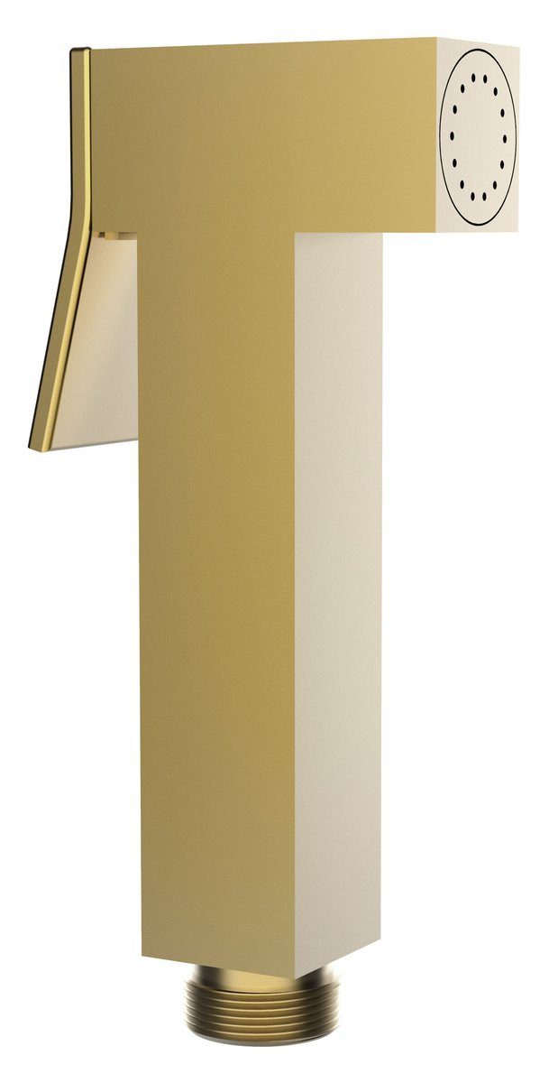 Sapho Bidetarmatur WC-Handbrause, eckig, Gold matt Sapho-BS129GB