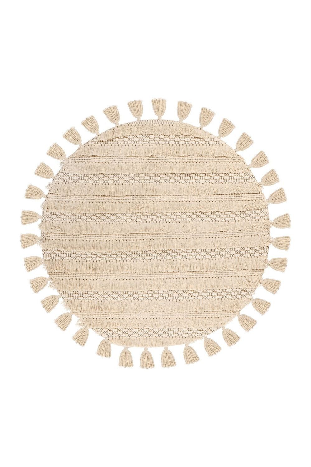 Teppich Boss Teppich Kurzflor Teppich Beatrix 325 - Natural, rund, Höhe: 18 mm