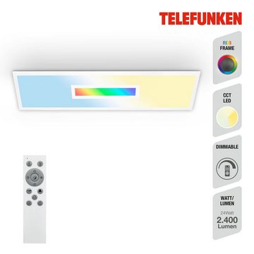 Telefunken LED Panel 319206TF, LED fest verbaut, Kaltweiß, Neutralweiß, Tageslichtweiß, Warmweiß, Deckenleuchte, Panel, CCT, RGB Beleuchtung, Centerlight