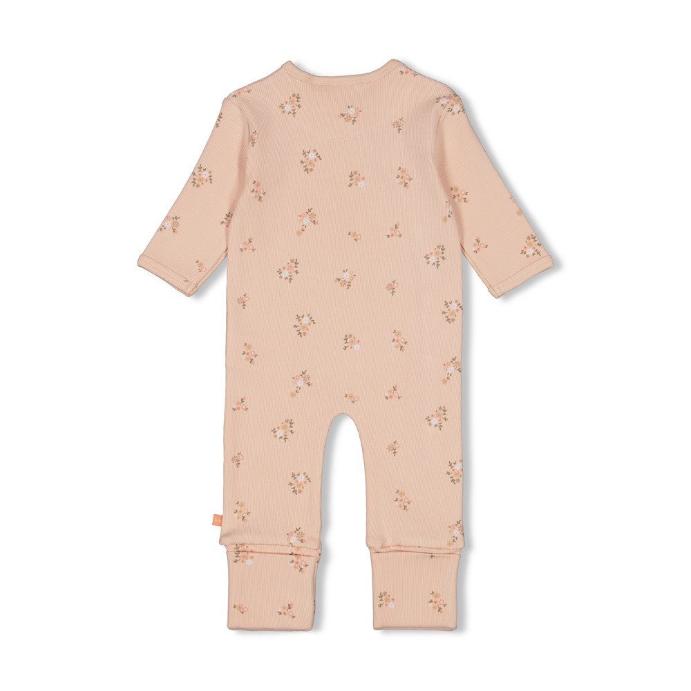 Feetje Pyjama Feetje Baby Strampler Strampelanzug Schlafanzug Krempelfuß flowers (1 tlg)