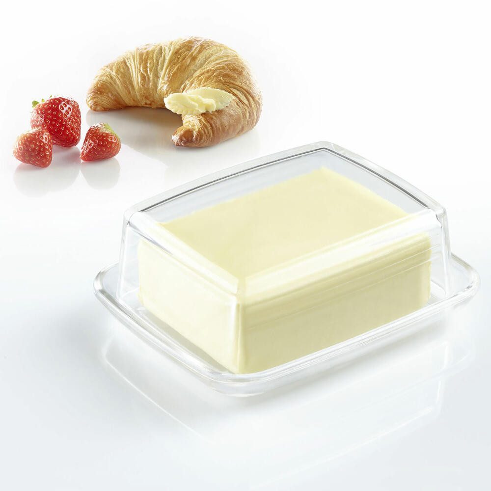 WESTMARK Butterdose 2 Stk., aus Glas, Länge: 14,3 cm, Transparent, Glas