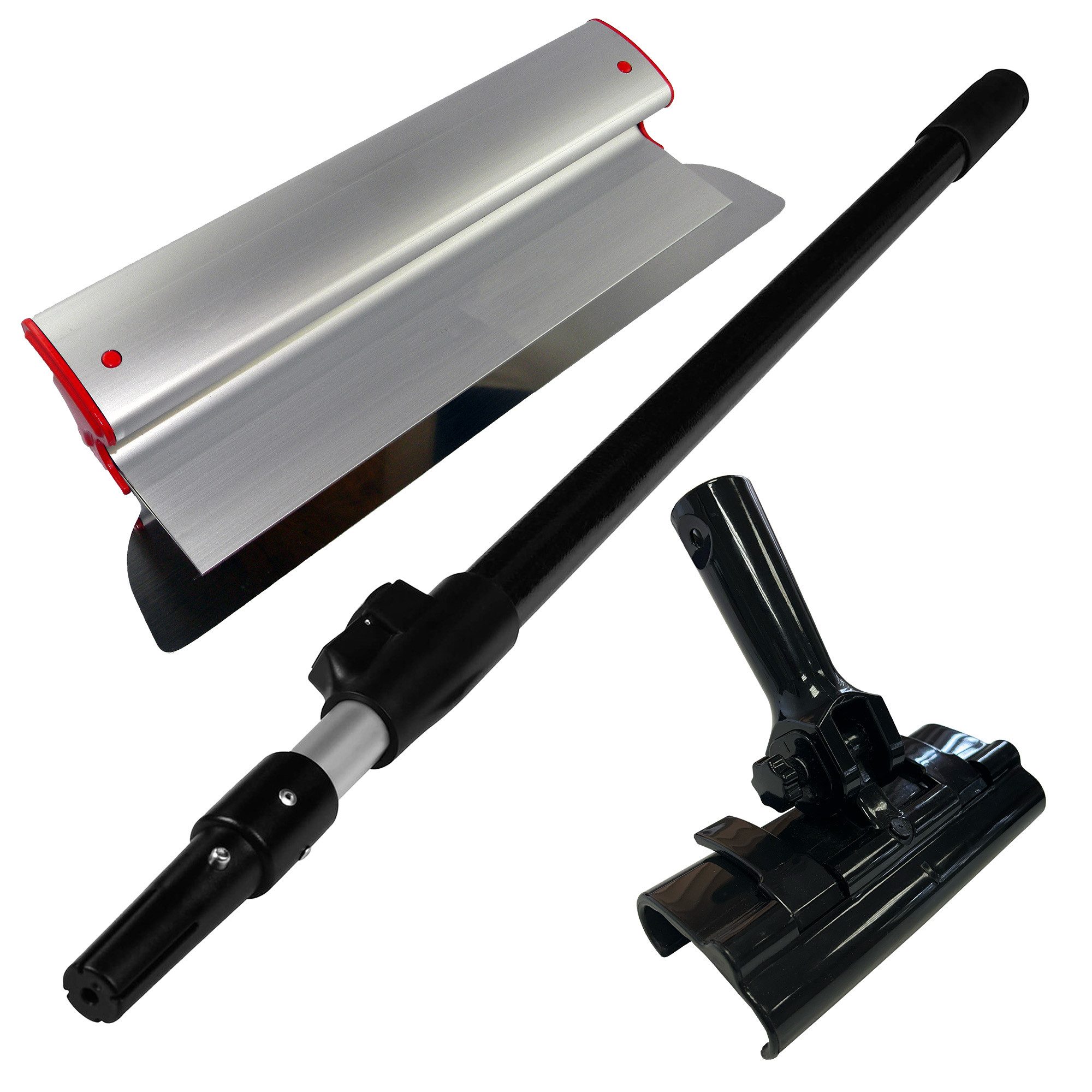 ConToo Flächenspachtel SET Flächenspachtel 60cm + Adapter + Teleskopstiel 220cm CT01