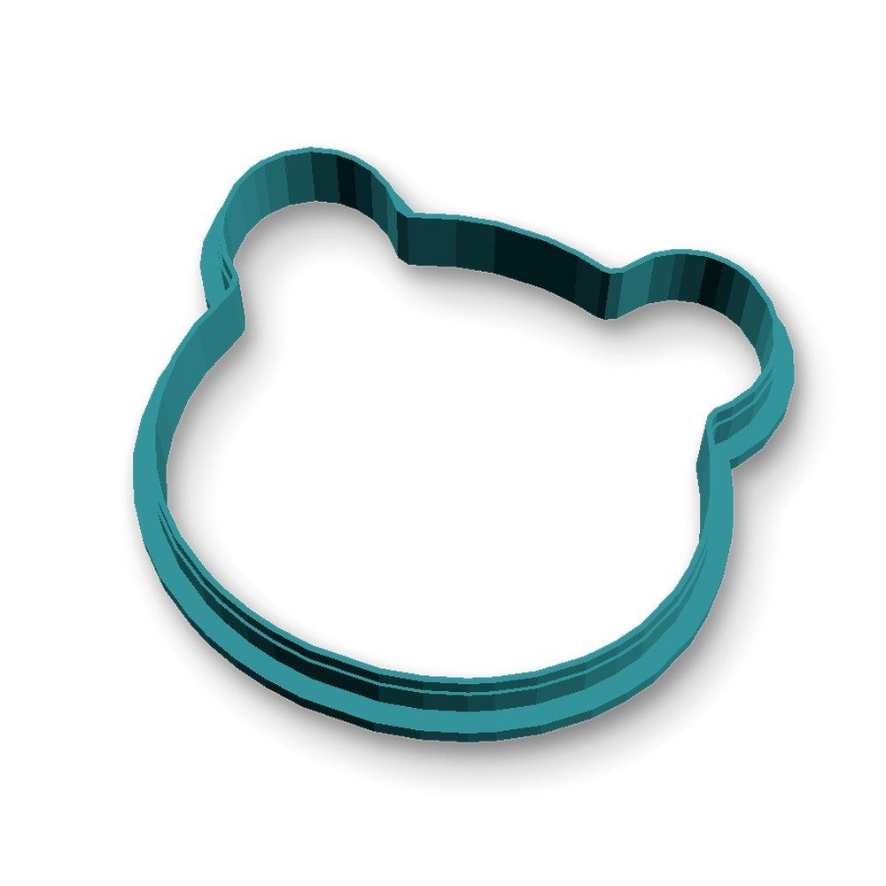 Ausstechform, Kunststoff, (Einzelteil, 1-St), Bär, PETG, 83 mm