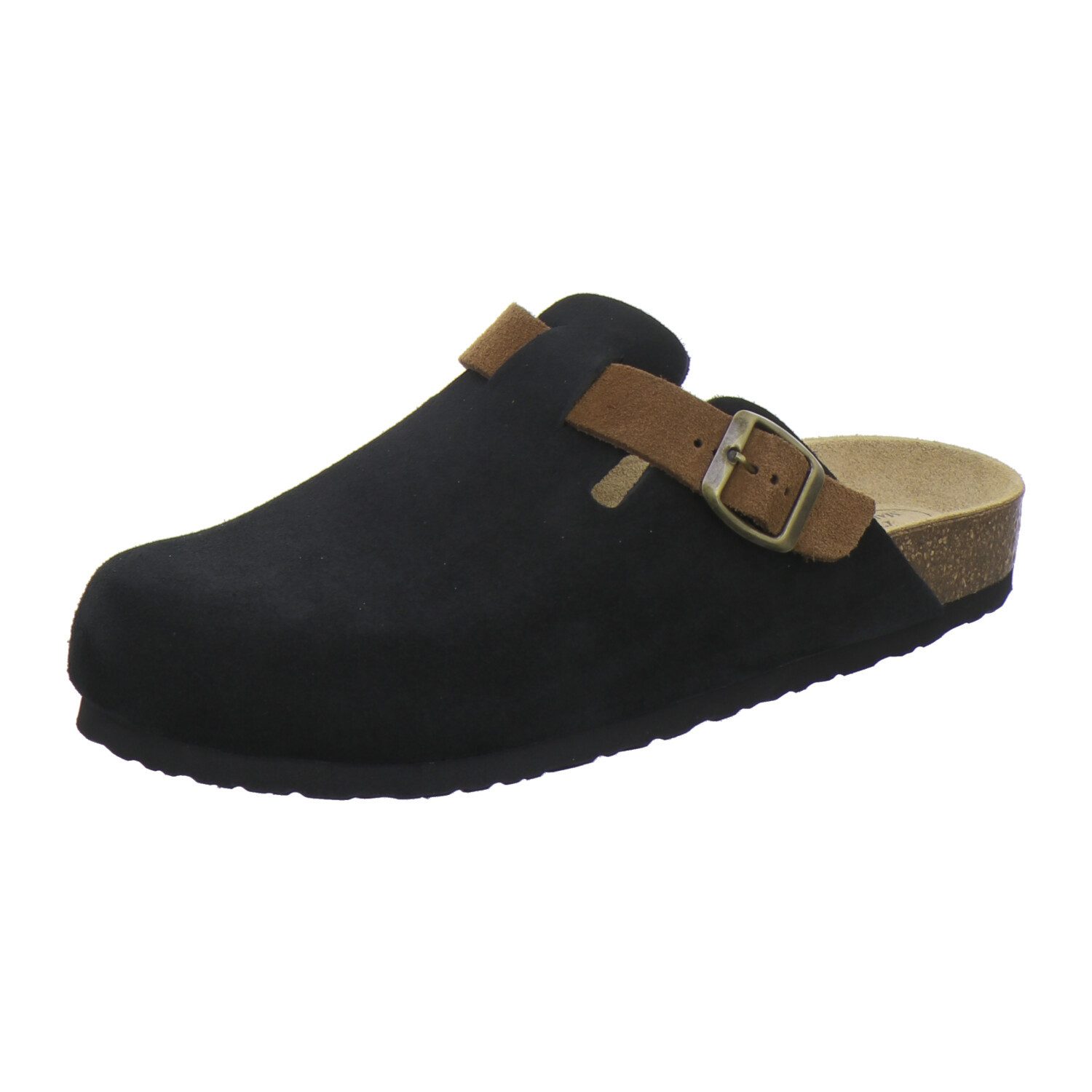 AFS-Schuhe 390020 Clogs Pantolette für Herren aus Leder mit Fußbett, Hausschuhe Made in Germany