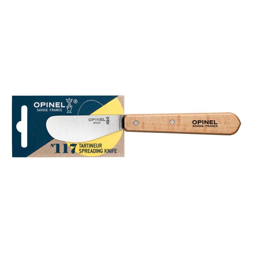 Opinel Buttermesser Opinel No.117 Aufstrichmesser Natur – Buttermesser mit Holzgriff