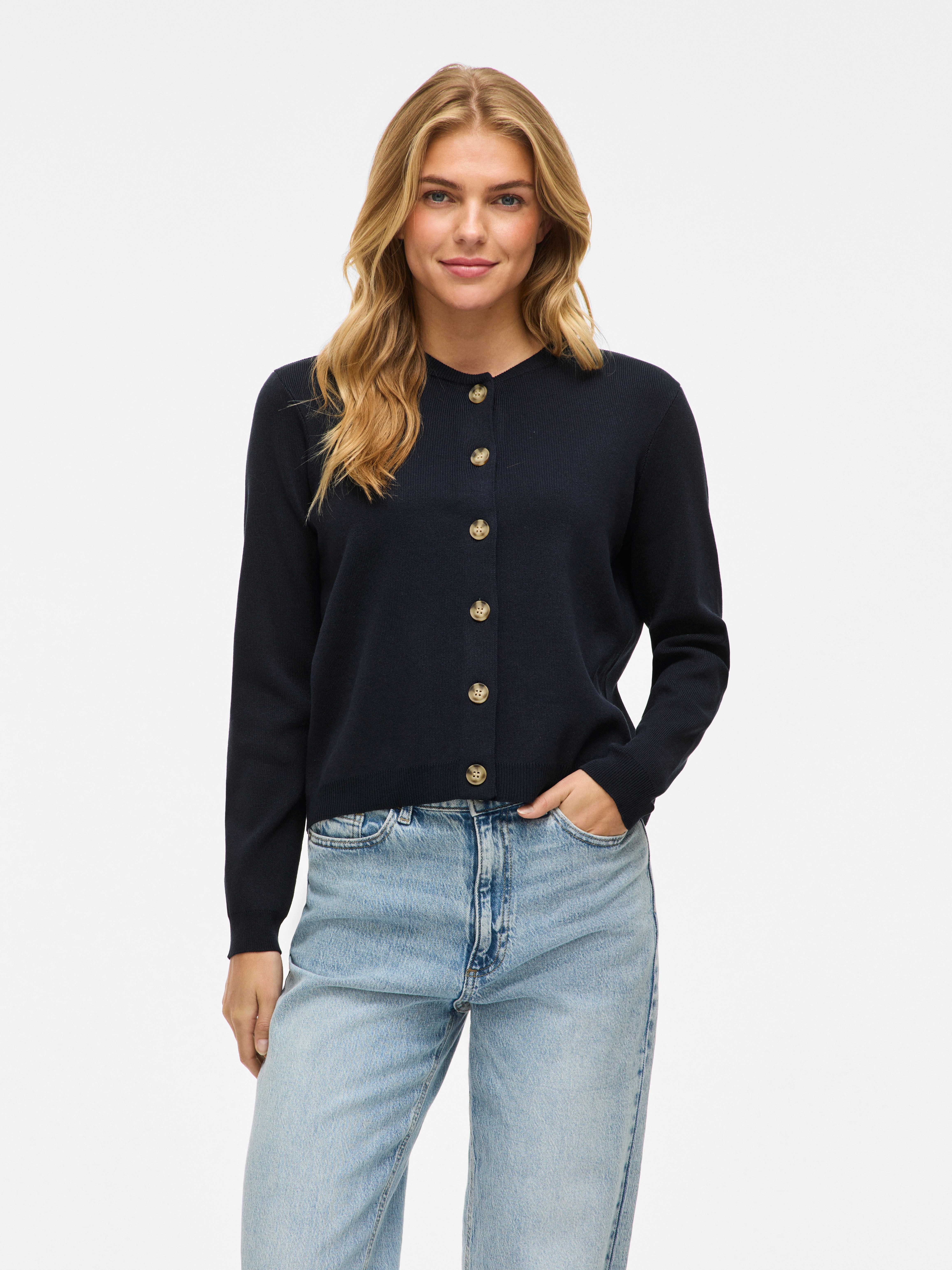 Vila Strickjacke VIOSTRIA O-NECK L/S CARDIGAN - NOOS günstig online kaufen