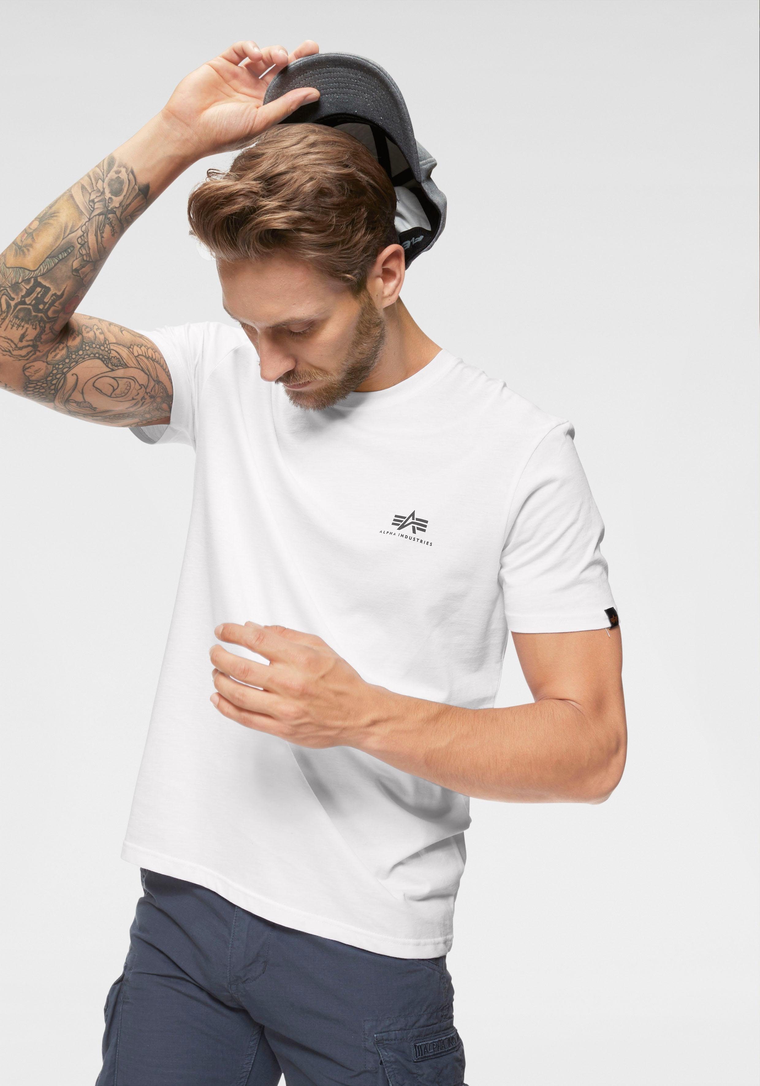 Alpha Industries Rundhalsshirt BASIC T SMALL LOGO