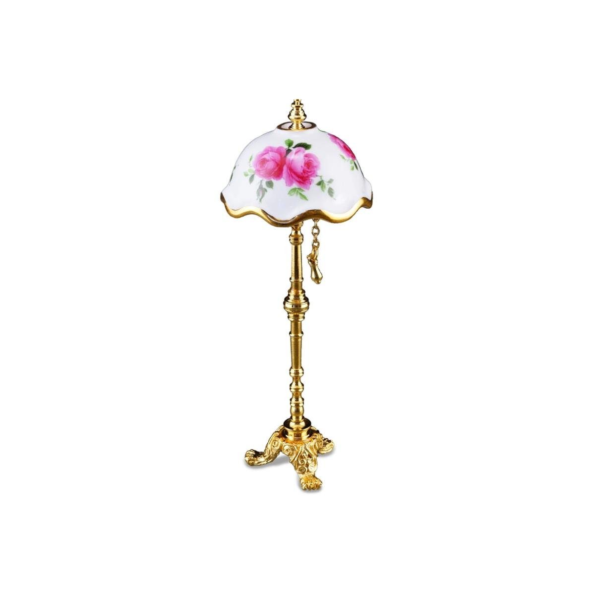Stehlampe - 001.888/3 "Meißner Dekofigur Miniatur Rose", Reutter Porzellan