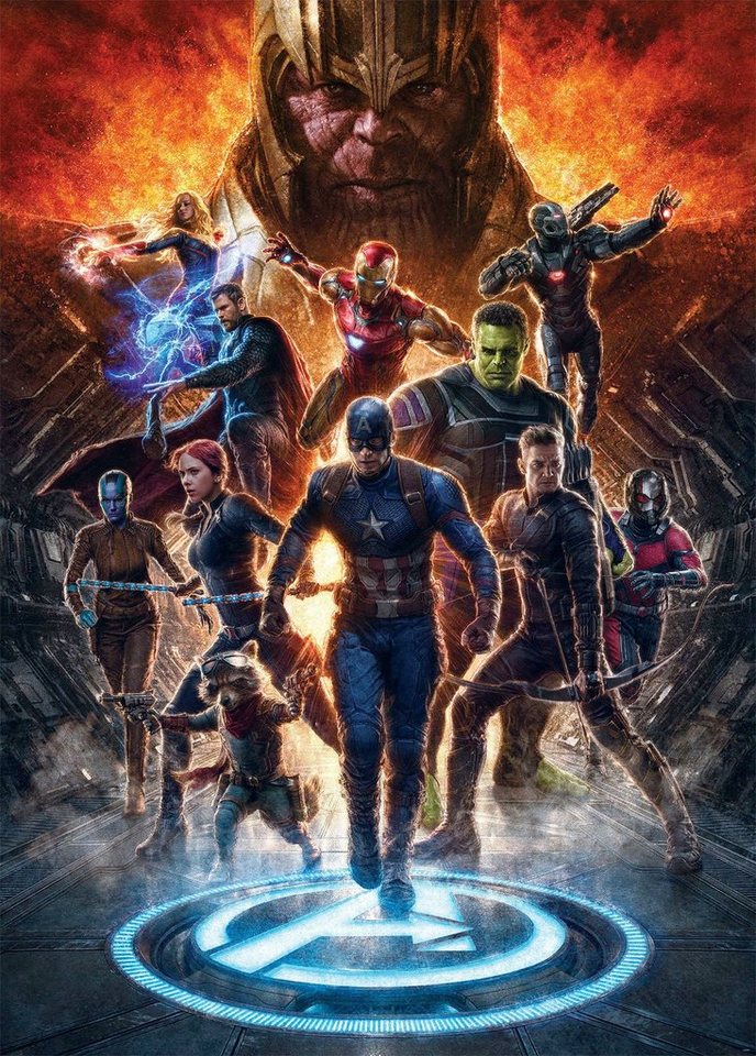 Komar Vliestapete Avengers vs Thanos, 200x280 cm (Breite x Höhe)