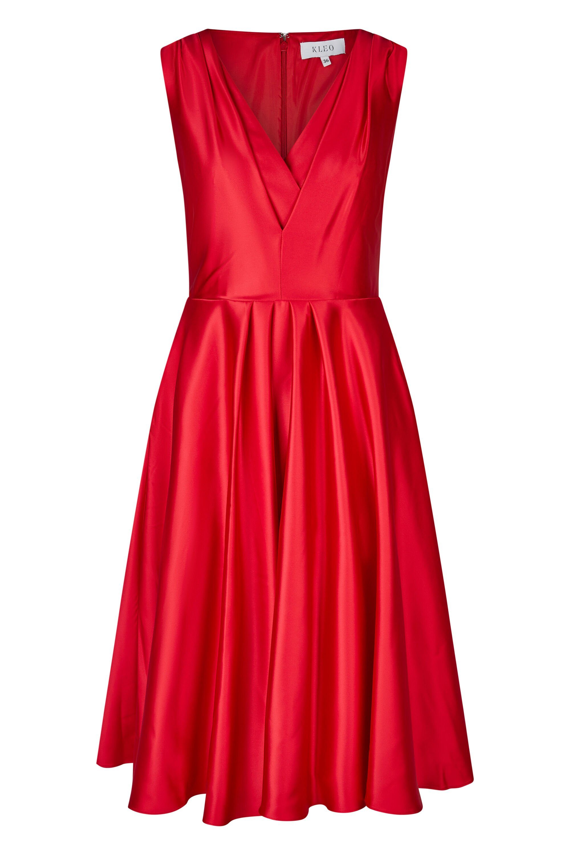 Kleo Abendkleid (1-tlg) Elegant schimmernder Satinstoff günstig online kaufen