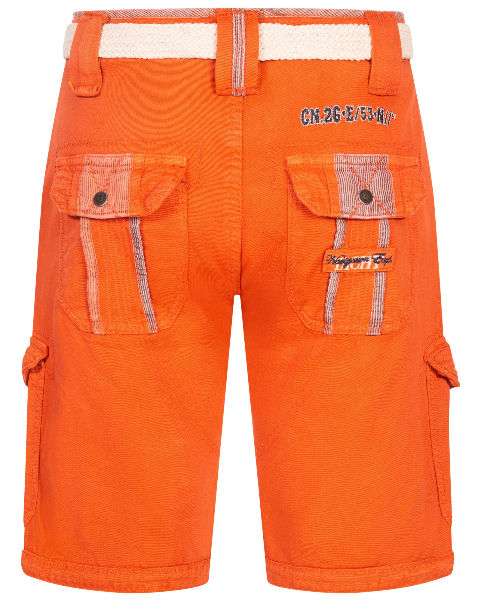 Geographical Norway Shorts Herren Cargo Shorts Kurze Hose Short Bermuda Knielang Sommer + Gürtel