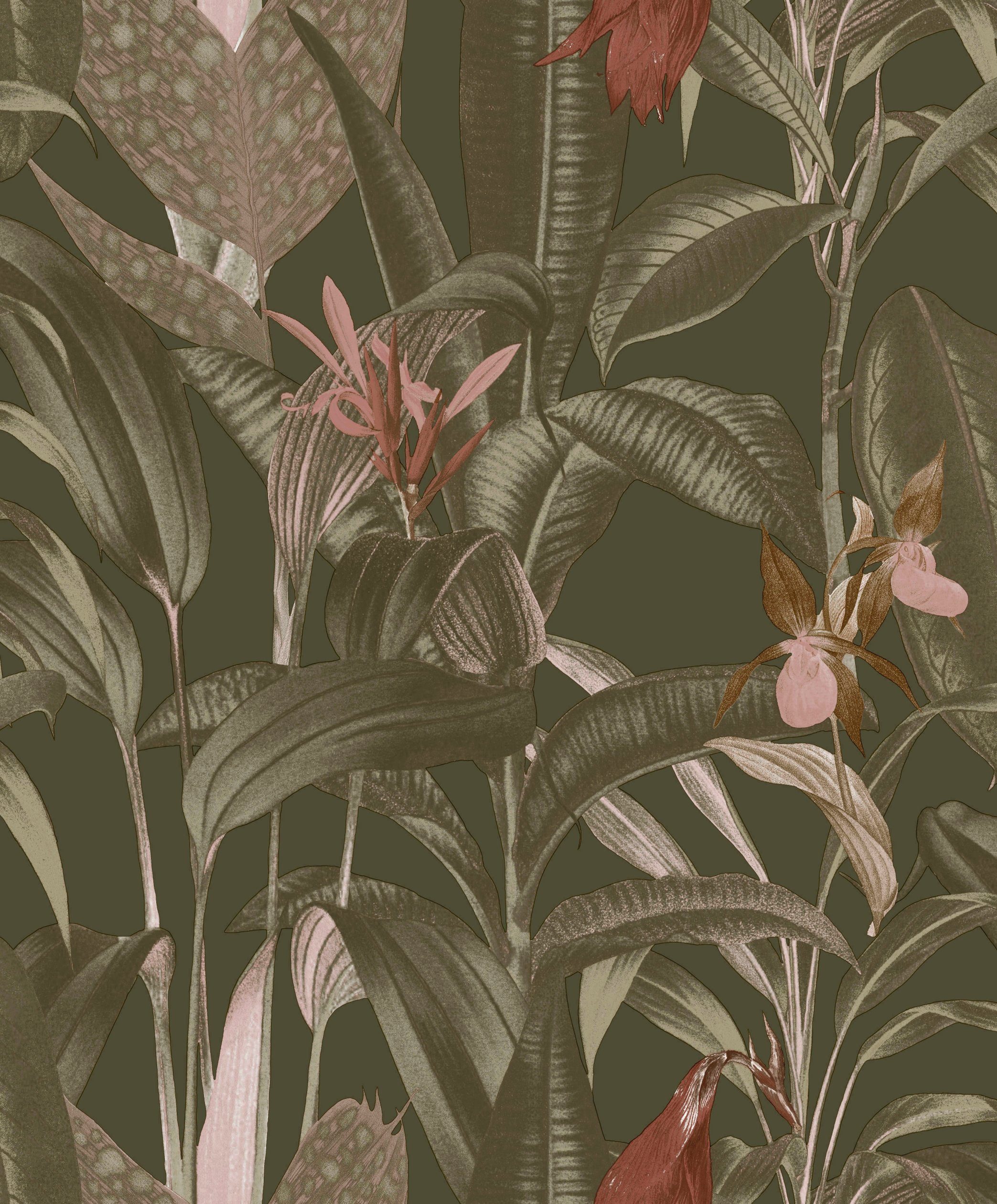 Tropical (1 botanisch, LOOKS Leaves, grün texturiert, St), 10mx52cm Wolfgang Joop Vliestapete by