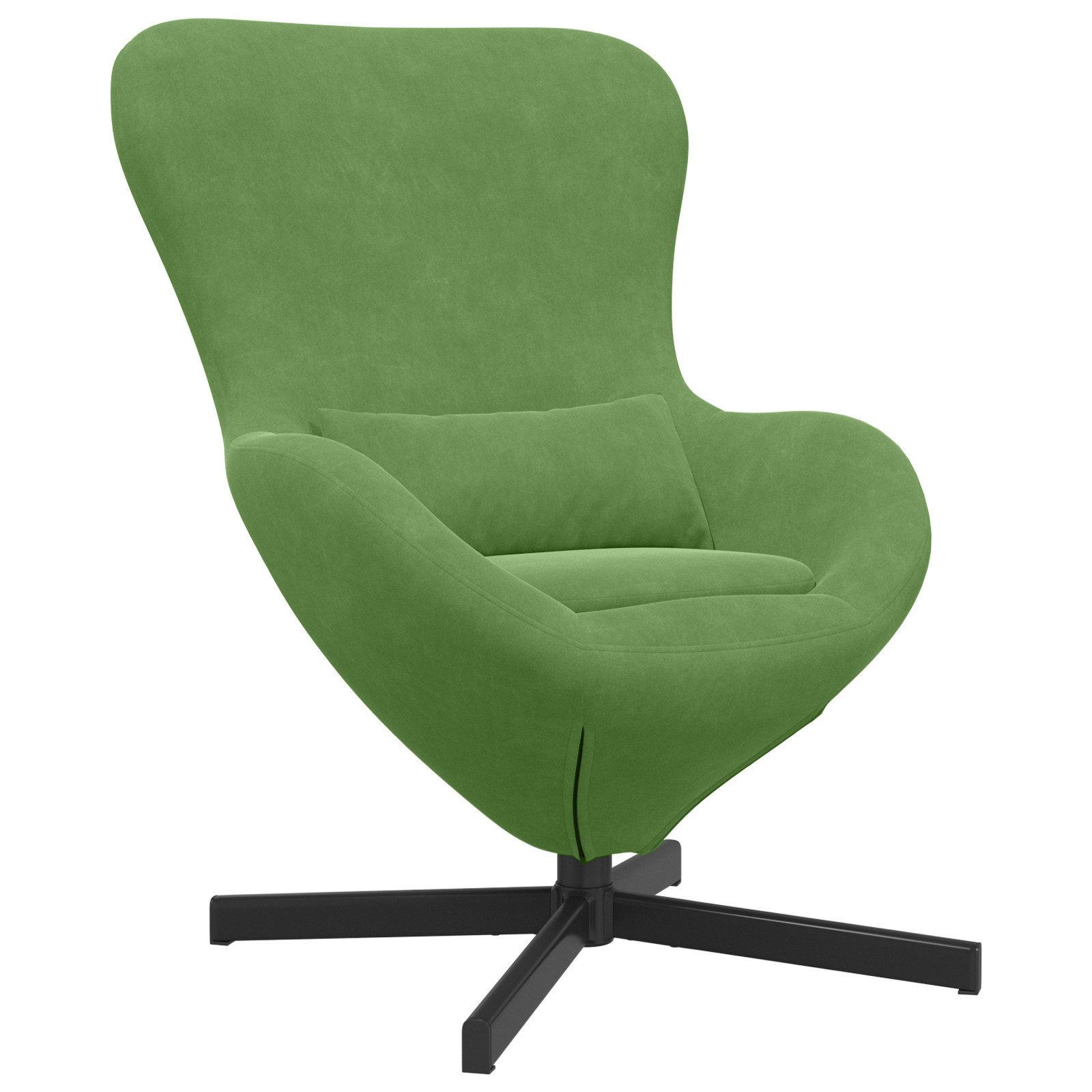 vidaXL Sessel Ei-Stuhl Hellgrün Samt (1-St) günstig online kaufen