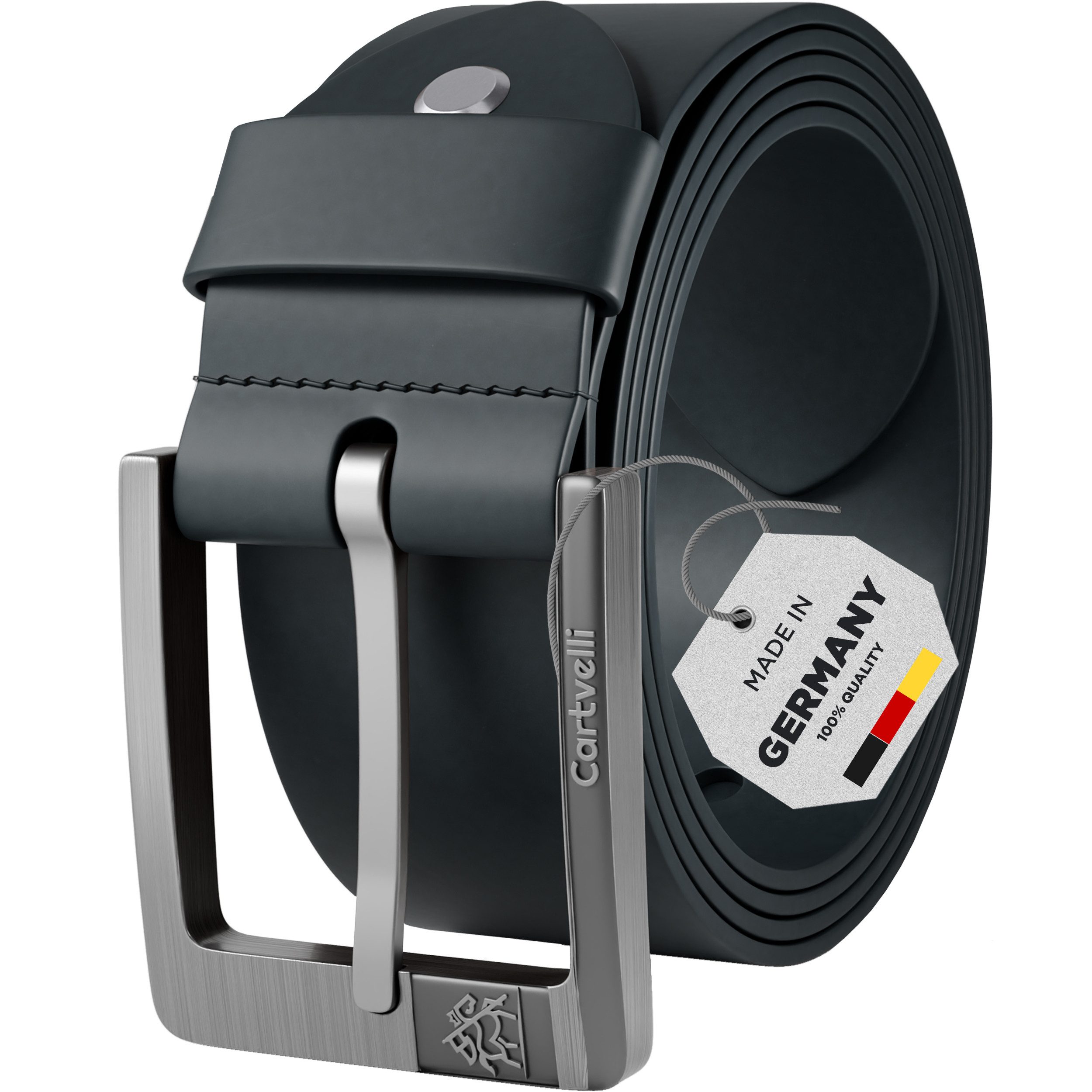Cartvelli Ledergürtel Premium Ledergürtel Herren Made in Germany mit Geschenkbox Gürtel 40mm
