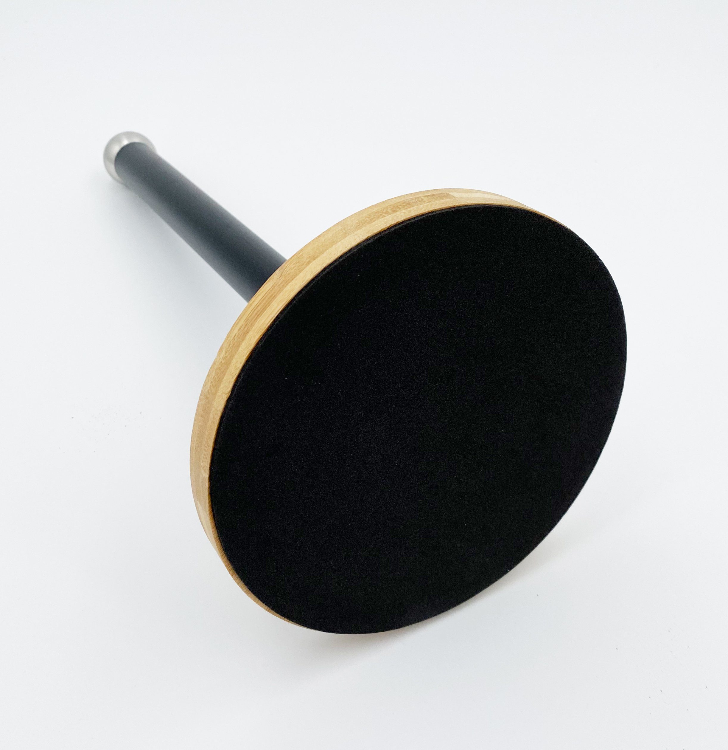 Unterseite, Metall Küchenrollenhalter Elegantes ADOB rutschfester Stil Kopf Schwarz-Matt, Design, matt, mit Alu schwarz als Abschluss Fuss