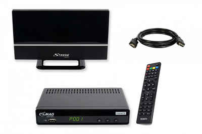 Comag »SL65T2 freenet TV, Full HD« DVB-T2 HD Receiver (2m HDMI Kabel, passive DVB-T2 Antenne)