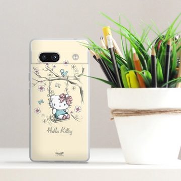 DeinDesign Handyhülle Hello Kitty Fanartikel Offizielles Lizenzprodukt Hello Kitty Natur, Google Pixel 7a Silikon Hülle Bumper Case Handy Schutzhülle