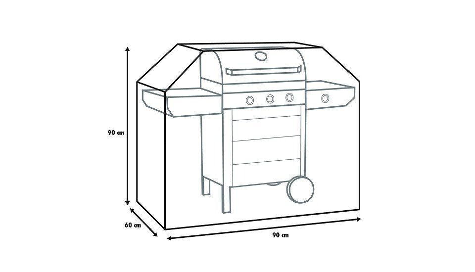 Primaster Grillabdeckhaube Primaster Atmungsaktive Schutzhülle für Gasgrills