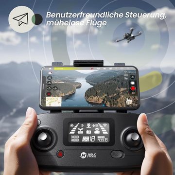 HOLY STONE Drohne (3840 x 2160, GPS Drohne mit 4K EIS UHD Kamera Quadrocopter ferngesteuert 2 Akkus)