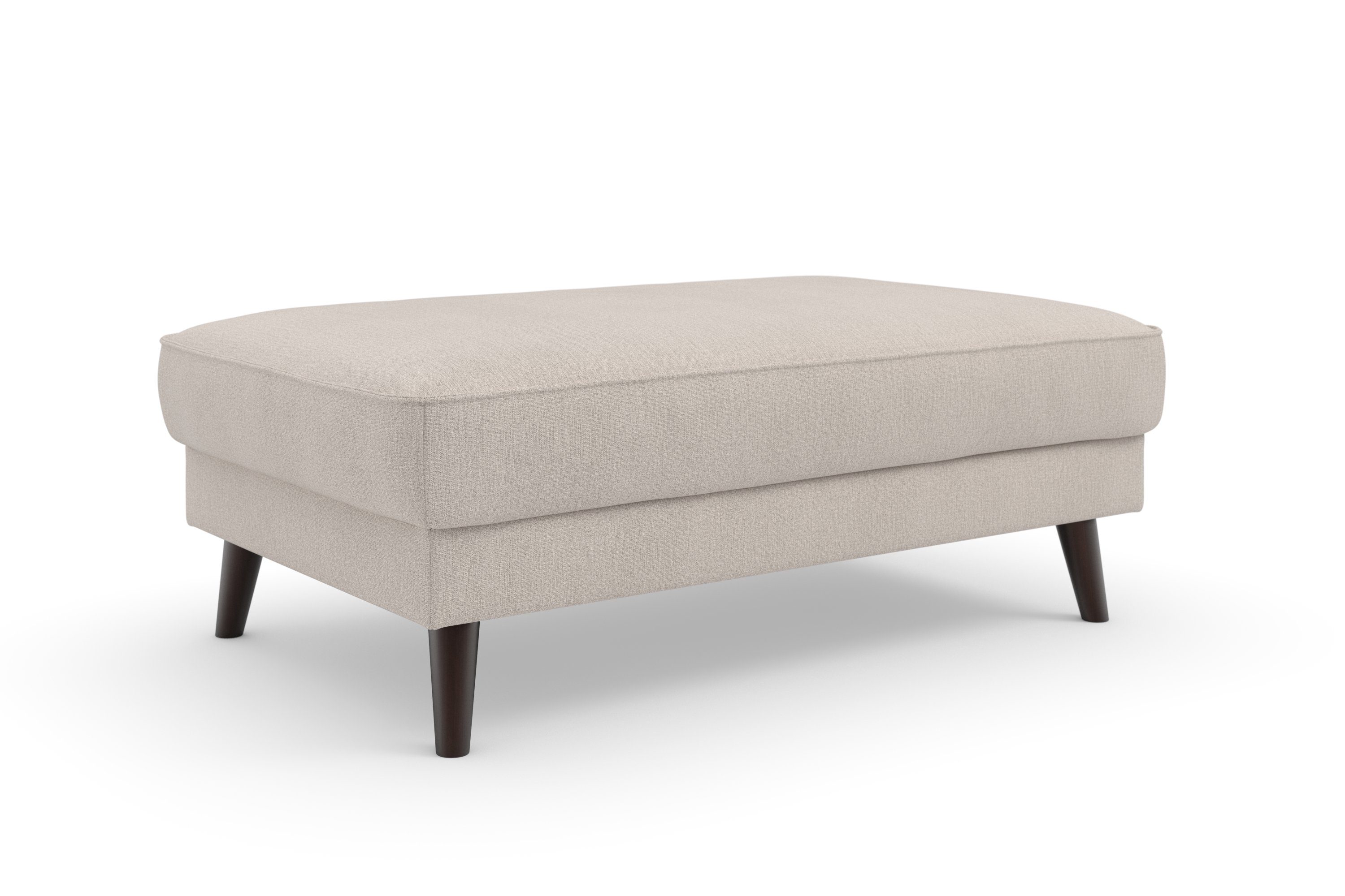 TRENDMANUFAKTUR Polsterhocker Lumber Jack (1 St), in moderner Optik, mit extra hohen Füßen