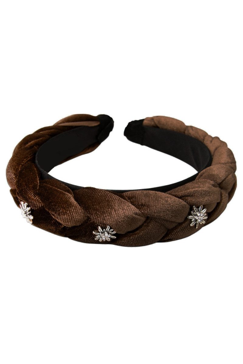 Alpenflüstern Schmuckset Haarreifen - EDELWEISS