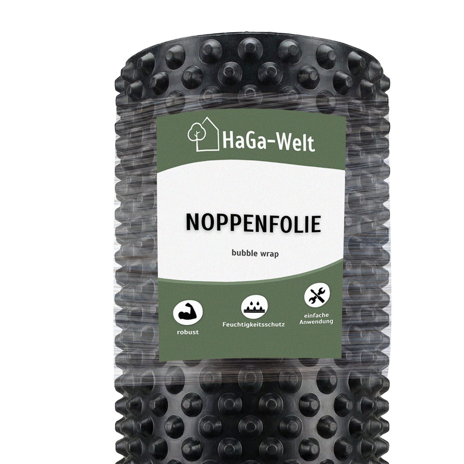 HaGa Baufolie Noppenfolie Hochbeet & Hauswand – 0,5m Breite