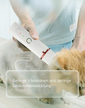 RAIKOU Hundeschermaschine 4 in 1 Leise Schermaschine Tierhaarschneider für Hund Katzen, wasserdicht, kabellos