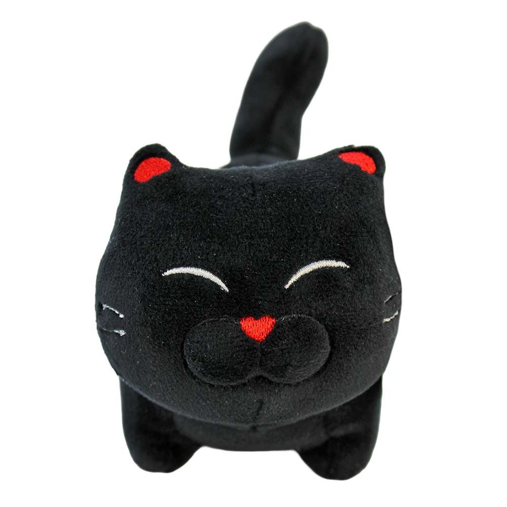 Van Manen Kuscheltier Schwarze Katze Plüschtier klein - ca. 16 cm (1-St)