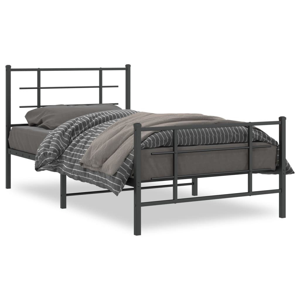vidaXL Bett Bettgestell mit Kopf- und günstig online kaufen