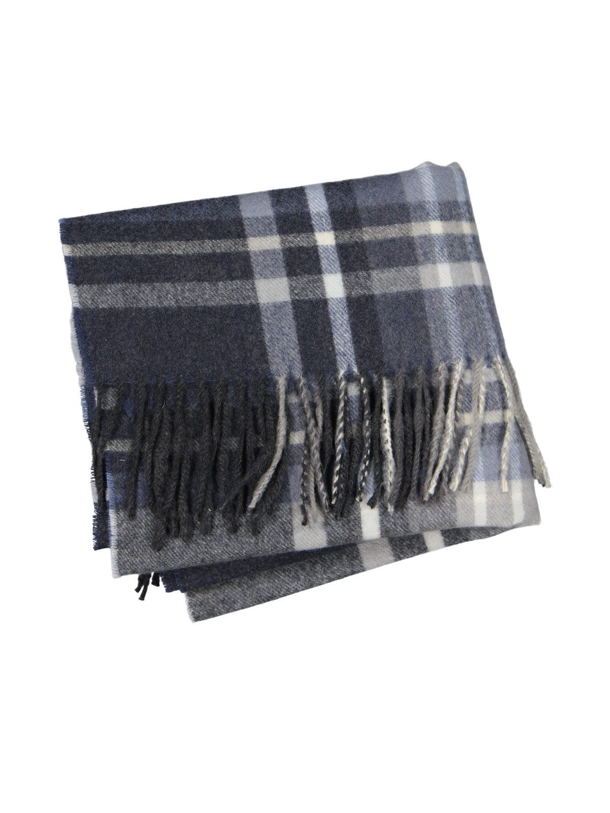 emilio adani Strickschal Herren Schal gemustert, Brilliantblau