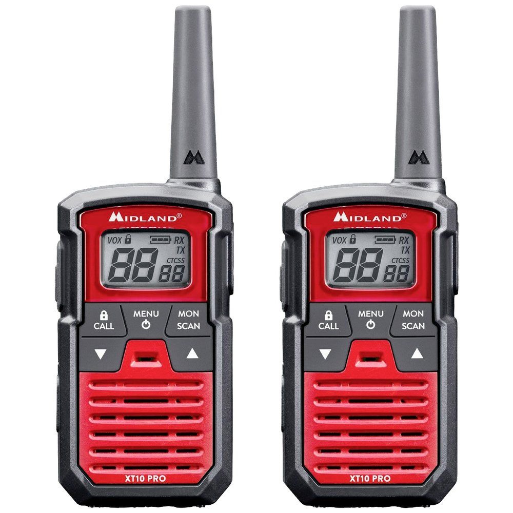 Walkie Talkie Midland XT10 Pro Paar Rot C1459 PMR-Funkgerät 2er Set
