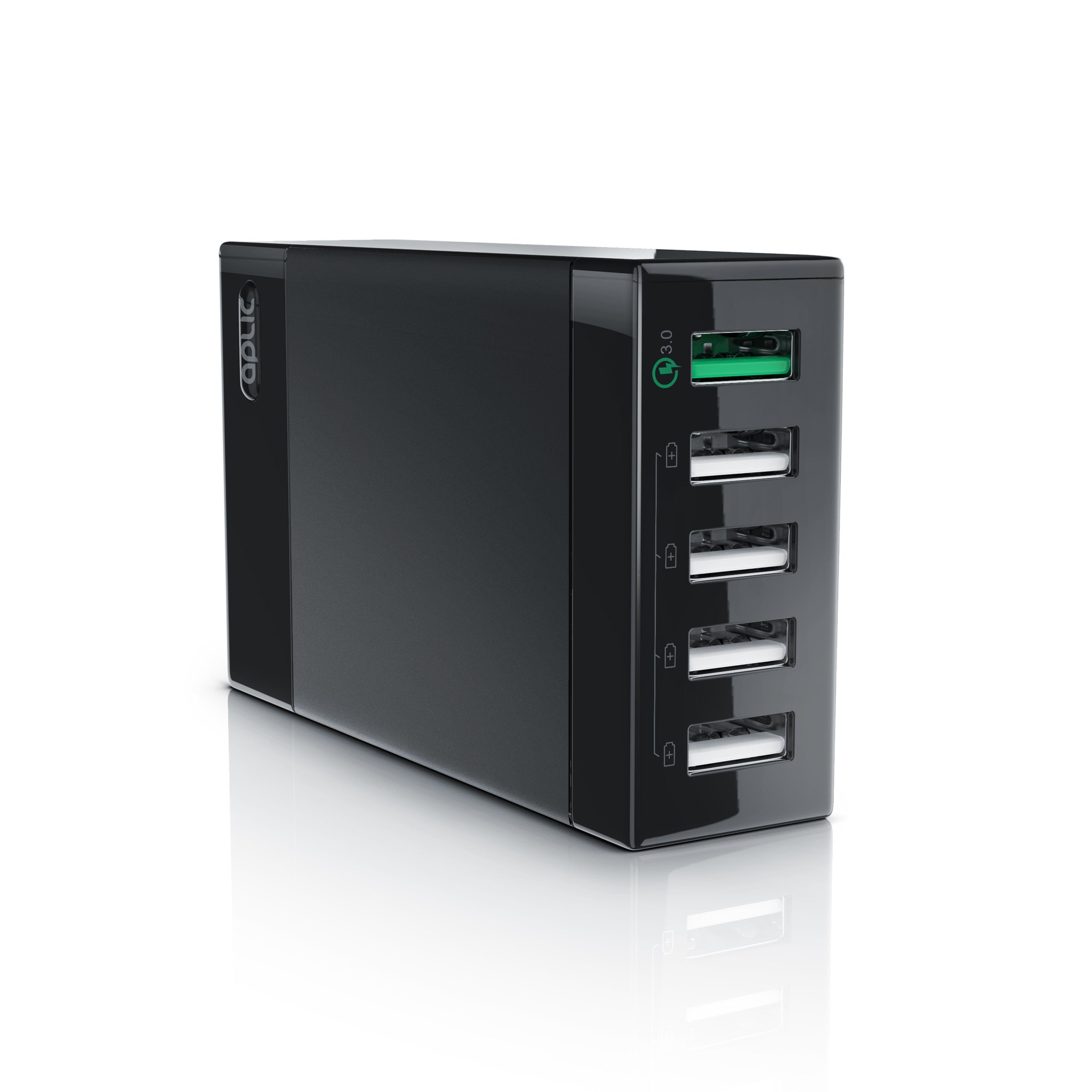 Aplic USB-Ladegerät (10000 mA, 5-Port Netzteil mit Quick Charge 3.0 Schnellladefunktion, 50W, 10000mA)