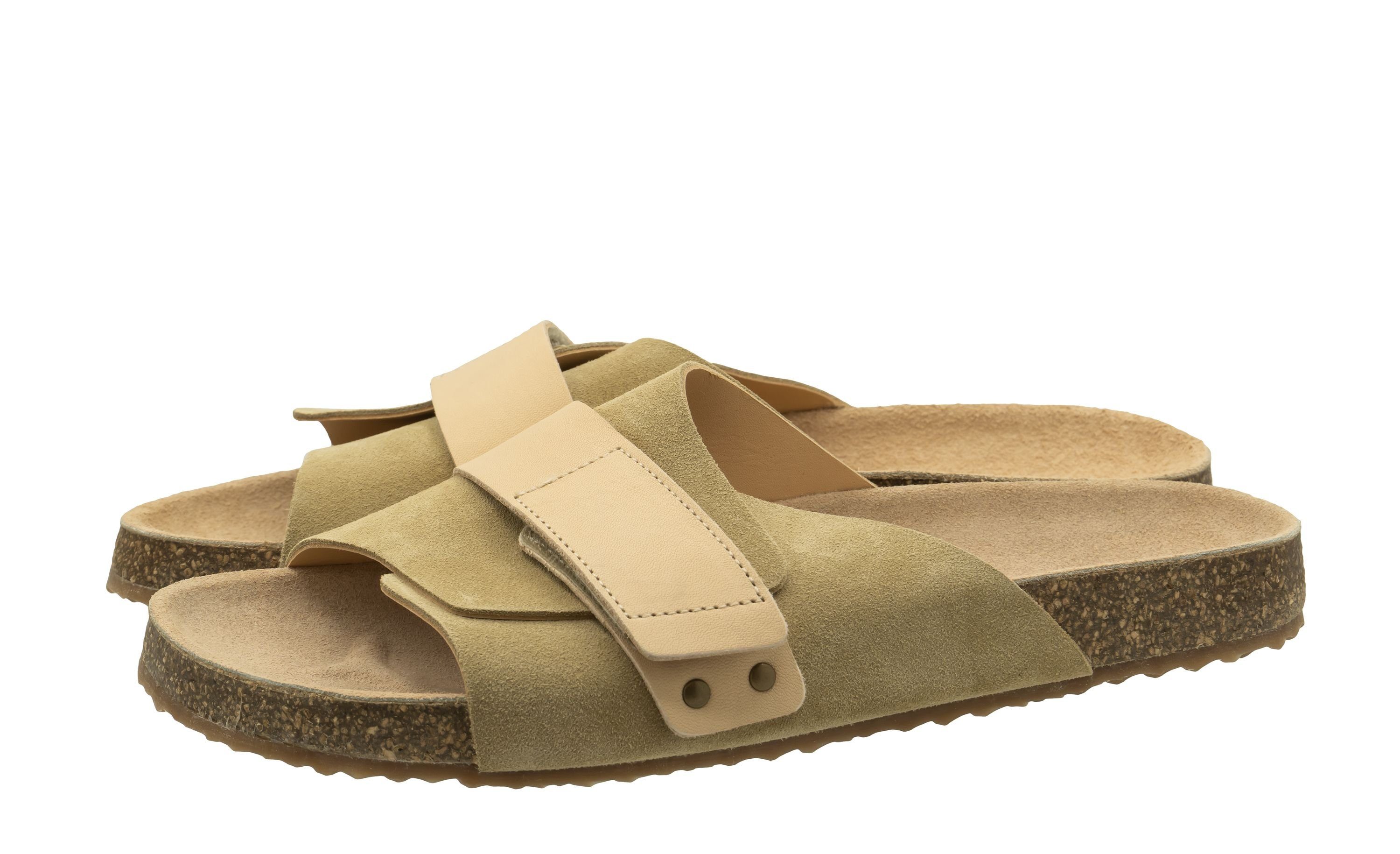 Ocra Ocra Sandalen Pantoletten Damen 299 Leder Beige Pumps