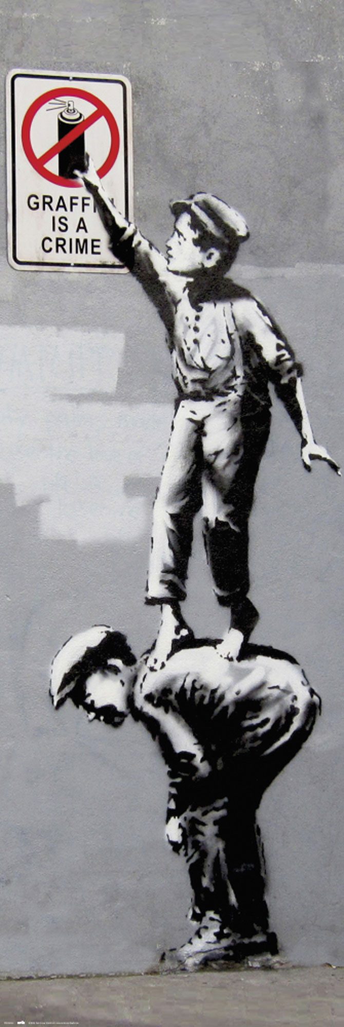 Poster Banksy - Türposter - Grafitti - Crime