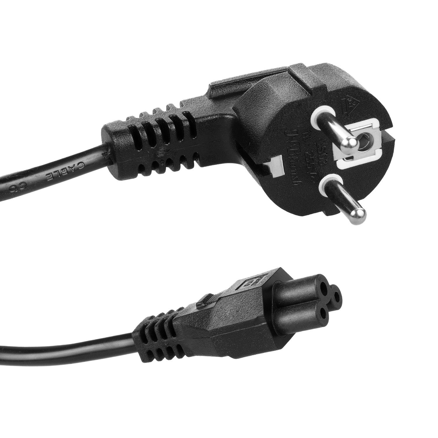 Maclean MCTV-857 Laptop-Kabel, (150 cm), Kleeblatt-Stromversorgungskabel