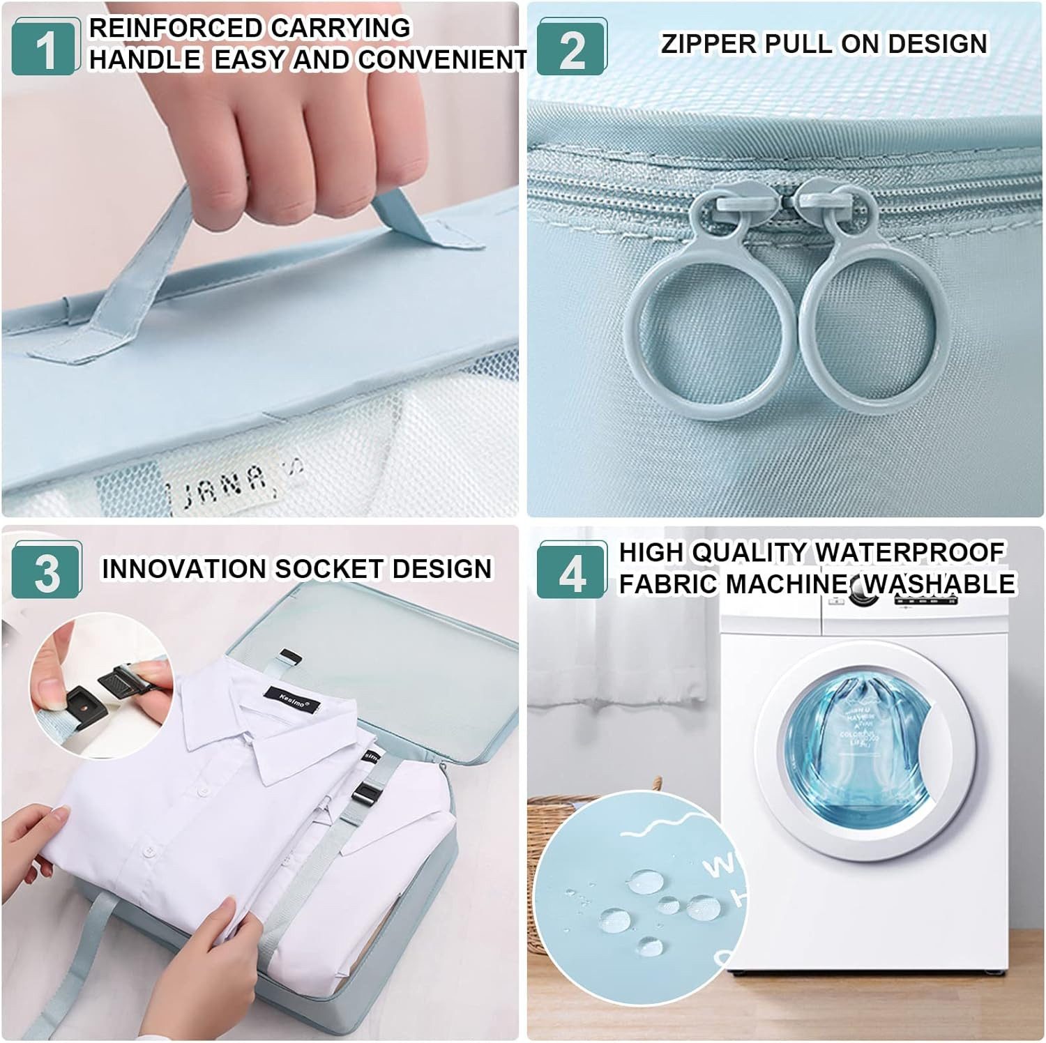 LA CUTE Kofferorganizer (Multifunktionales Koffer Organizer Set für Kleidun günstig online kaufen