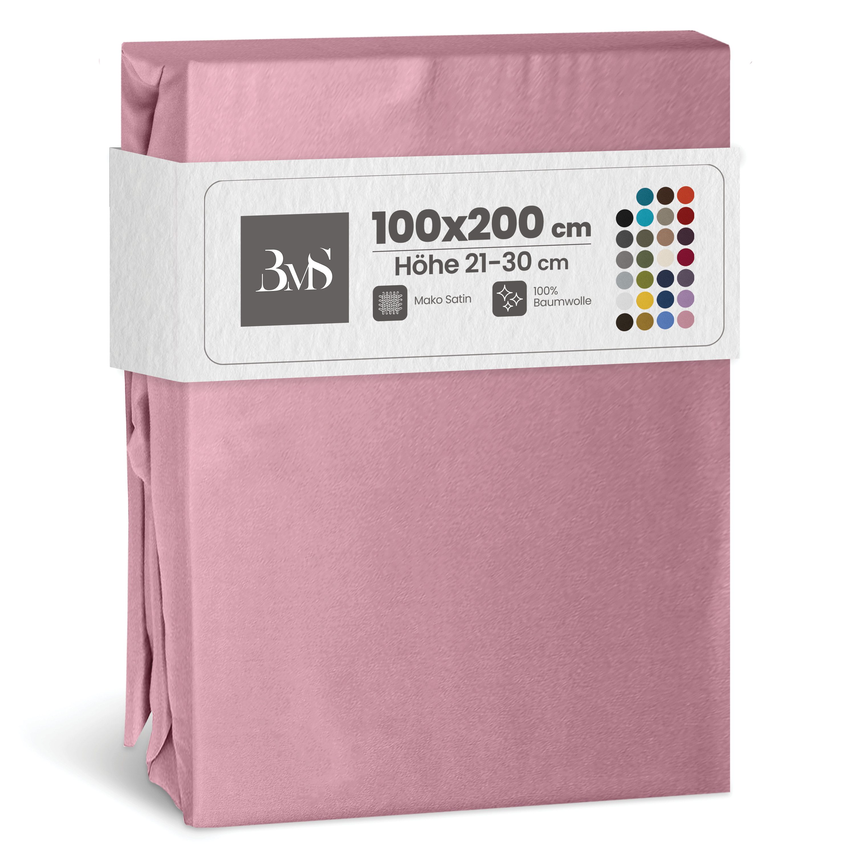 BETTWAESCHE-MIT-STIL Spannbettlaken Mako Satin Spannbettlaken, Matratzenhöh günstig online kaufen