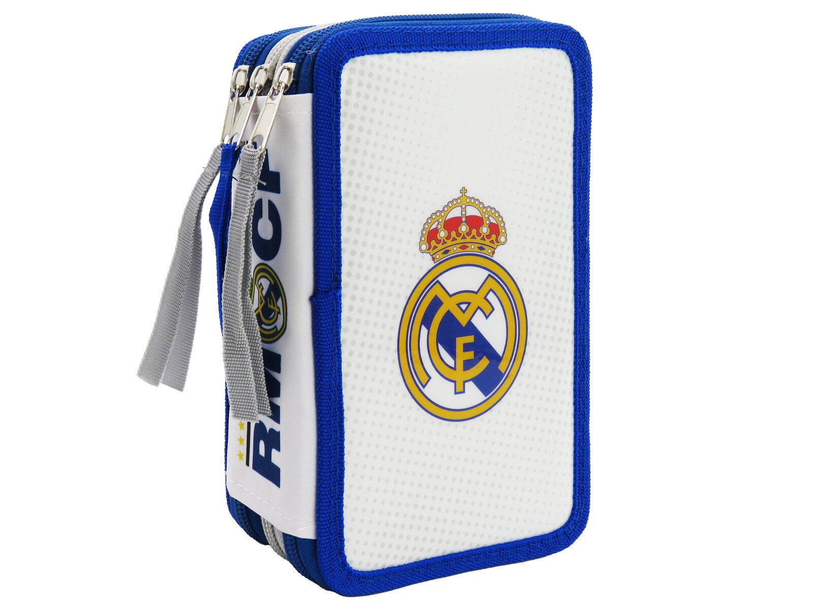 Real Madrid Federmäppchen gefüllt 3 Fächer Schreibwaren Set Schule Zuhause, (Packung, 39-tlg)
