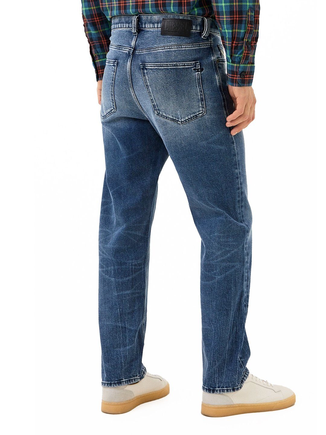 - Straight-Jeans 0097G - Passform Bequeme Diesel D-Macs Länge:32