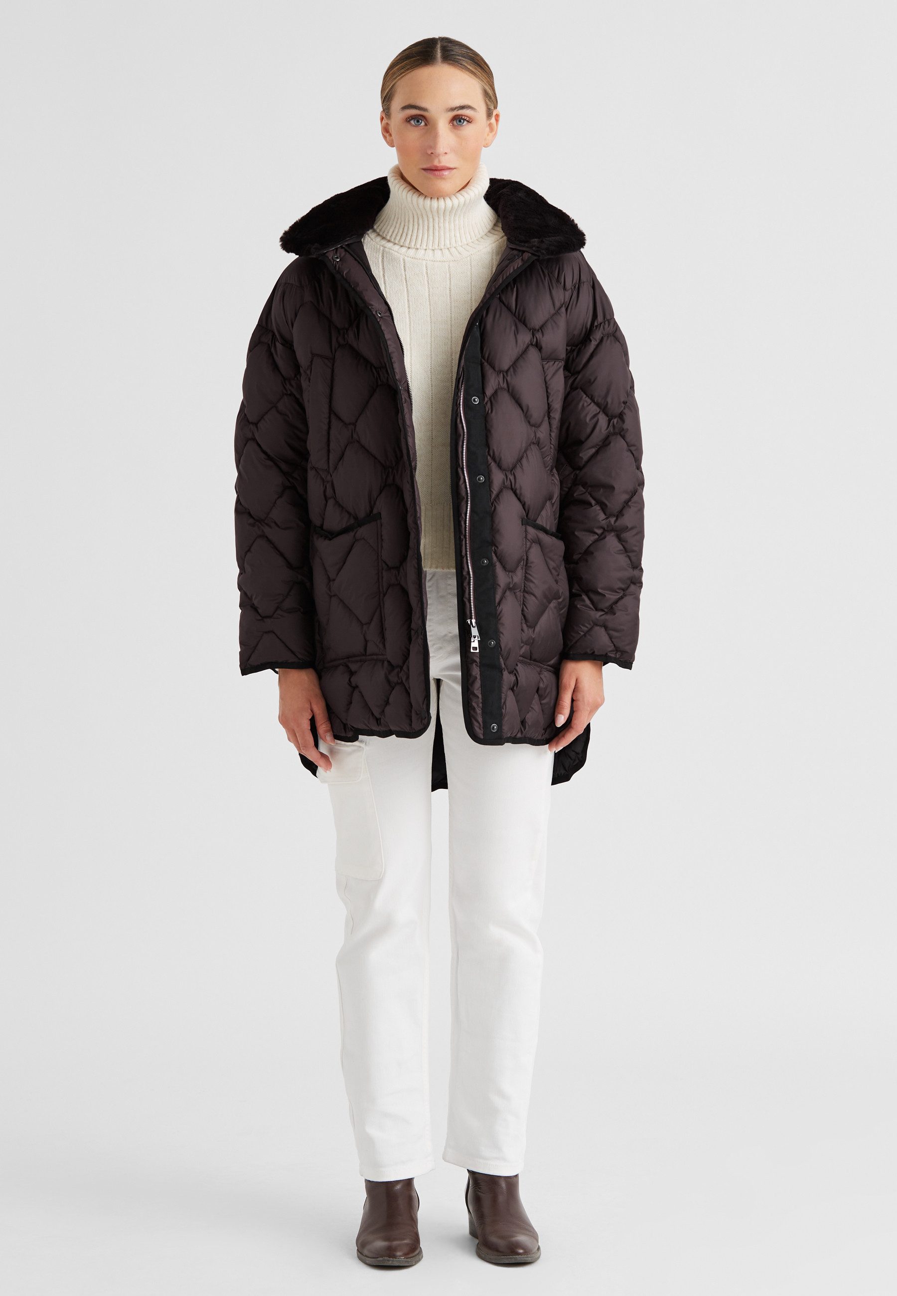 Milestone Steppjacke MSOctavia Damen Übergangsjacke Jacke gesteppt lockere günstig online kaufen