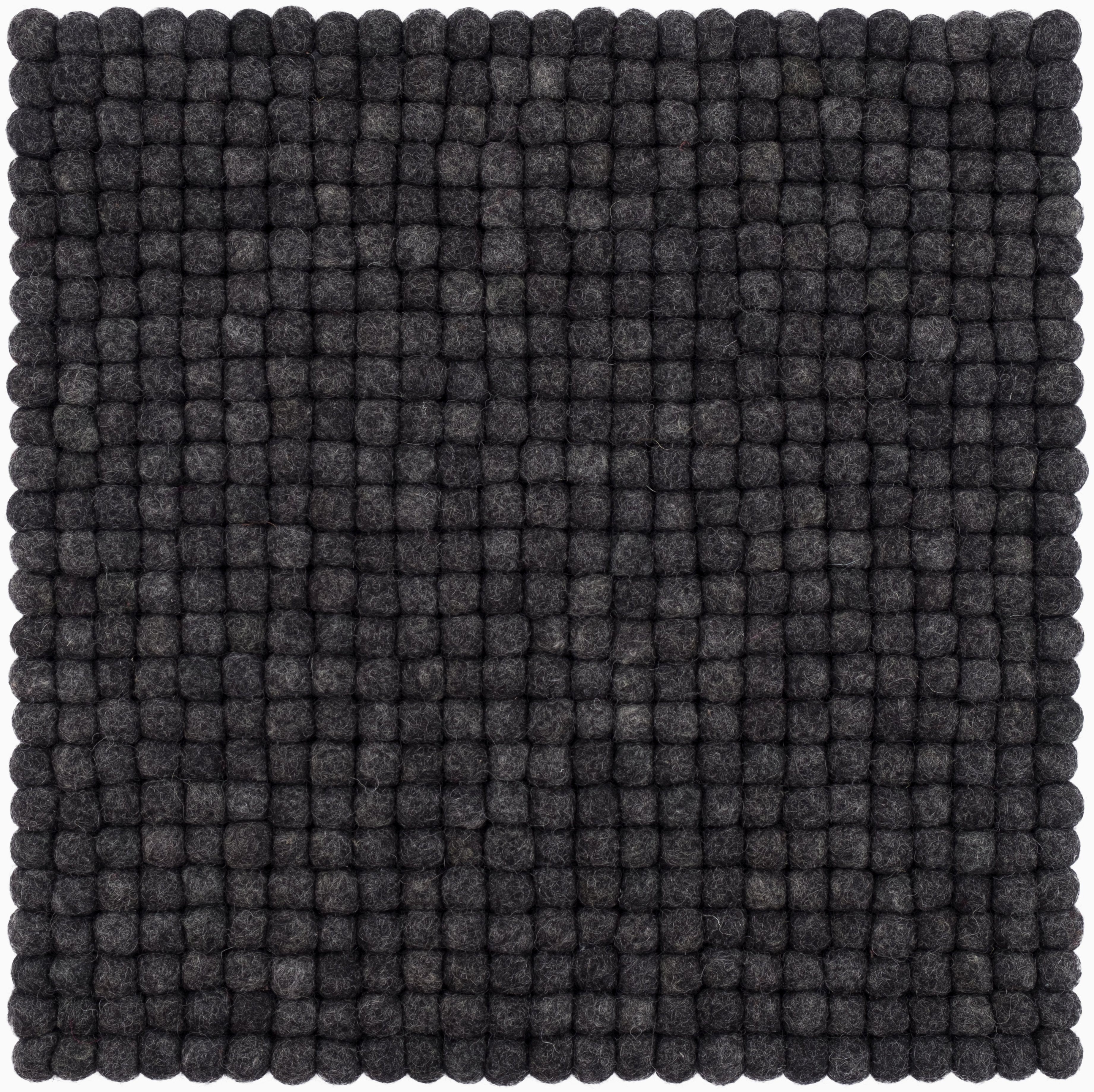 myfelt Stuhlkissen Filzkugel Sitzauflage eckig - 36 x 36 cm, beidseitig verwendbar, 100% Schurwolle