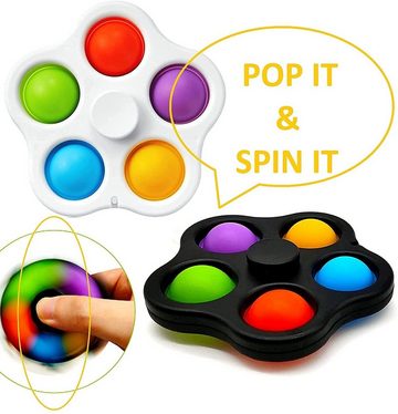 soma Fidget-Gadget Simple Dimple Spiner weiß Fidget Spinner Toy Antistress Spielzeug