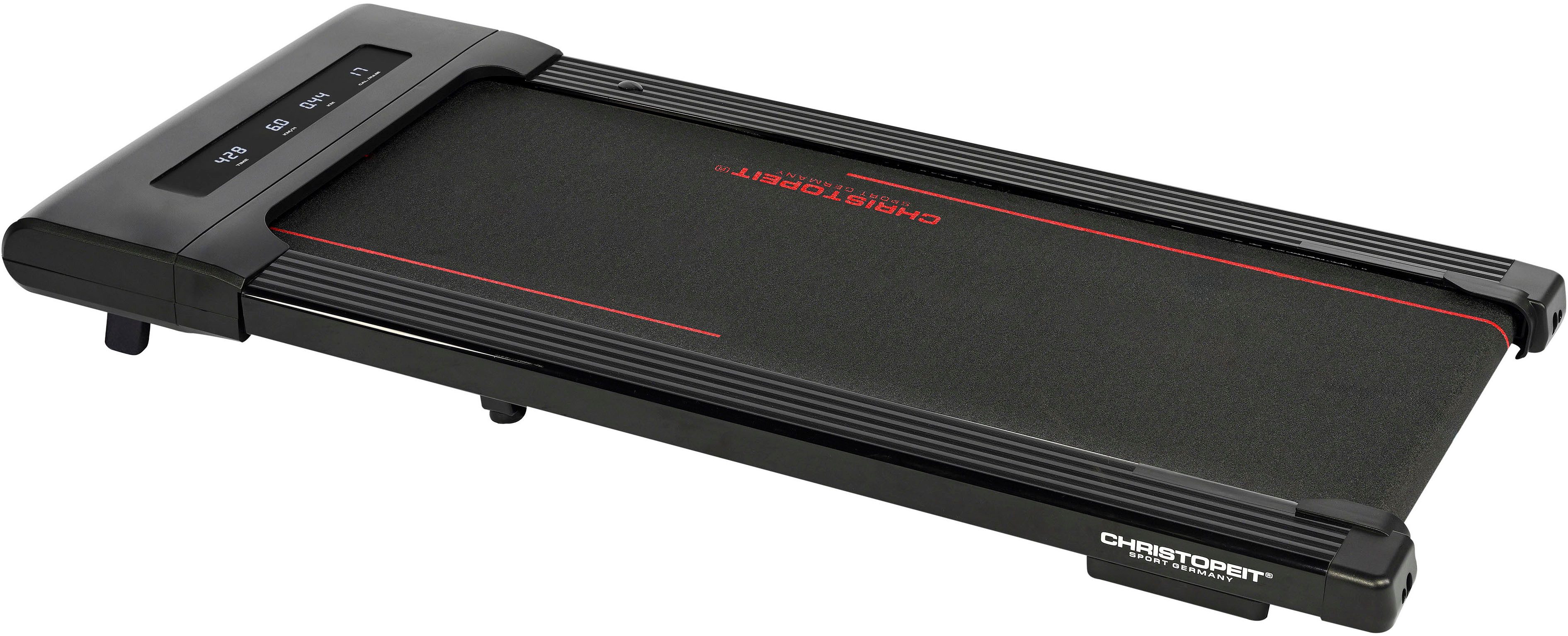 Christopeit Sport® Laufband Walking Pad 4.1 (1-tlg., Aufstellfüße "Stand Up Support" für vertikale Wand-Lagerung), bis max. 6 km/h, 120 kg max. Benutzergewicht